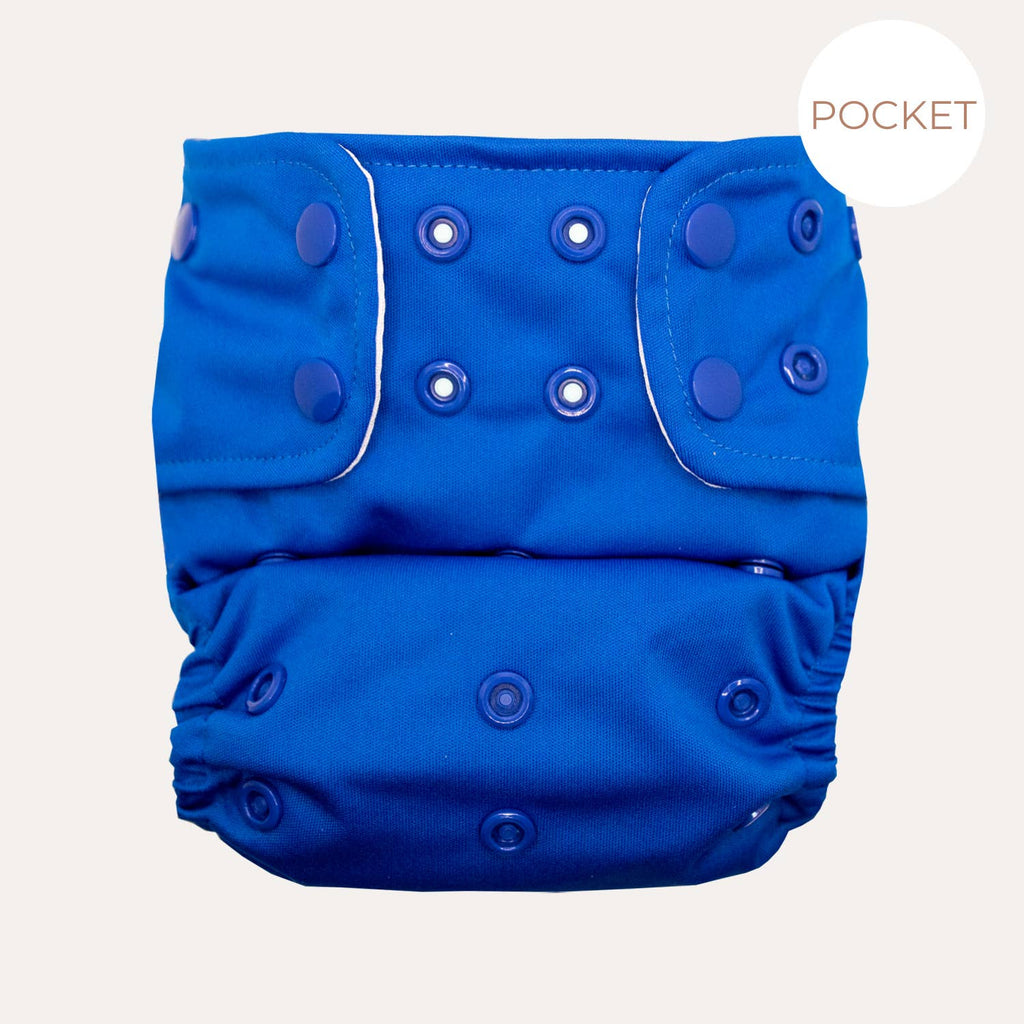 Lighthouse Kids Company | Cloth Diapers | Cloth Nappy - Supreme Pocket Cloth Diaper - Indigo