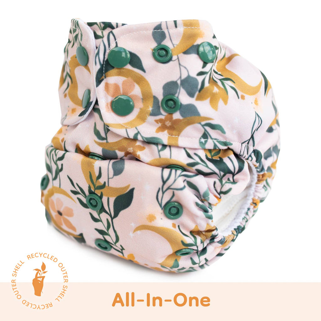 Lighthouse Kids Company | Cloth Diapers | Cloth Nappy - Cloth Diaper -Supreme All In One - Moon Kelp