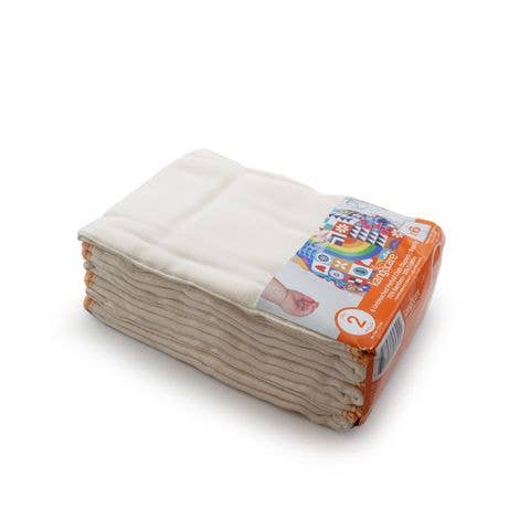 Kanga Care - Bamboo Prefold Cloth Diapers (6pk) - Size 2 : Infant