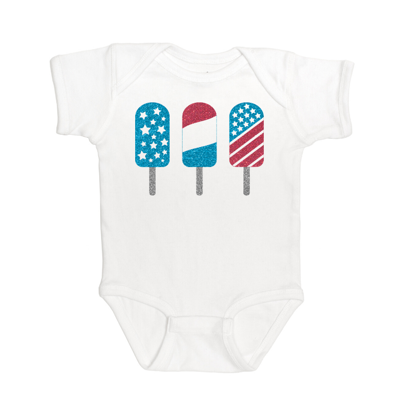 Sweet Wink - Baby Clothes - Popsicle Bodysuit - 4th of July