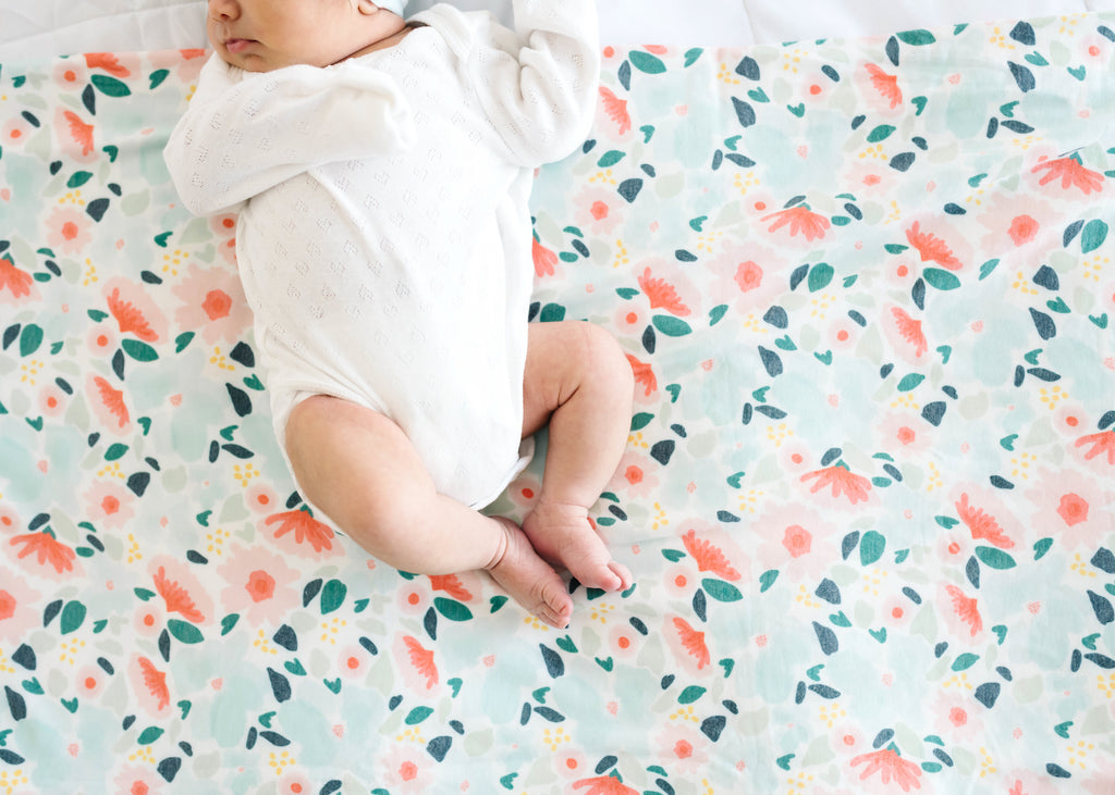 Copper Pearl Knit Swaddle Blanket- Leilani