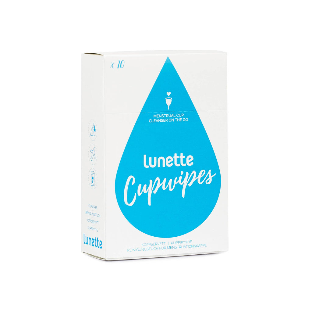Lunette Menstrual Cup - Lunette Cupwipes Cup Cleanser