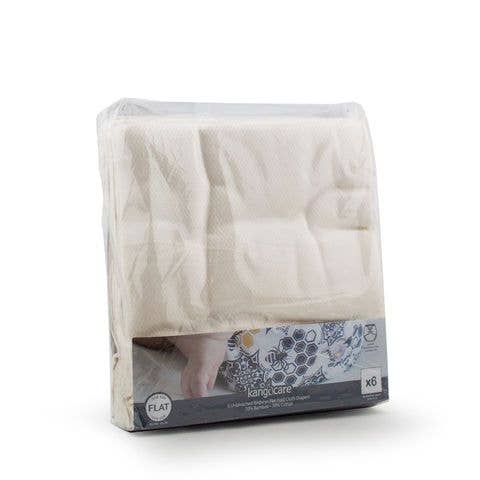 Kanga Care - Bamboo Flat Cloth Diapers (6pk) - One Size